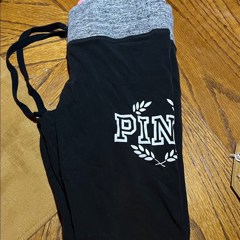 Victoria's Secret PINK Black and Gray Pants